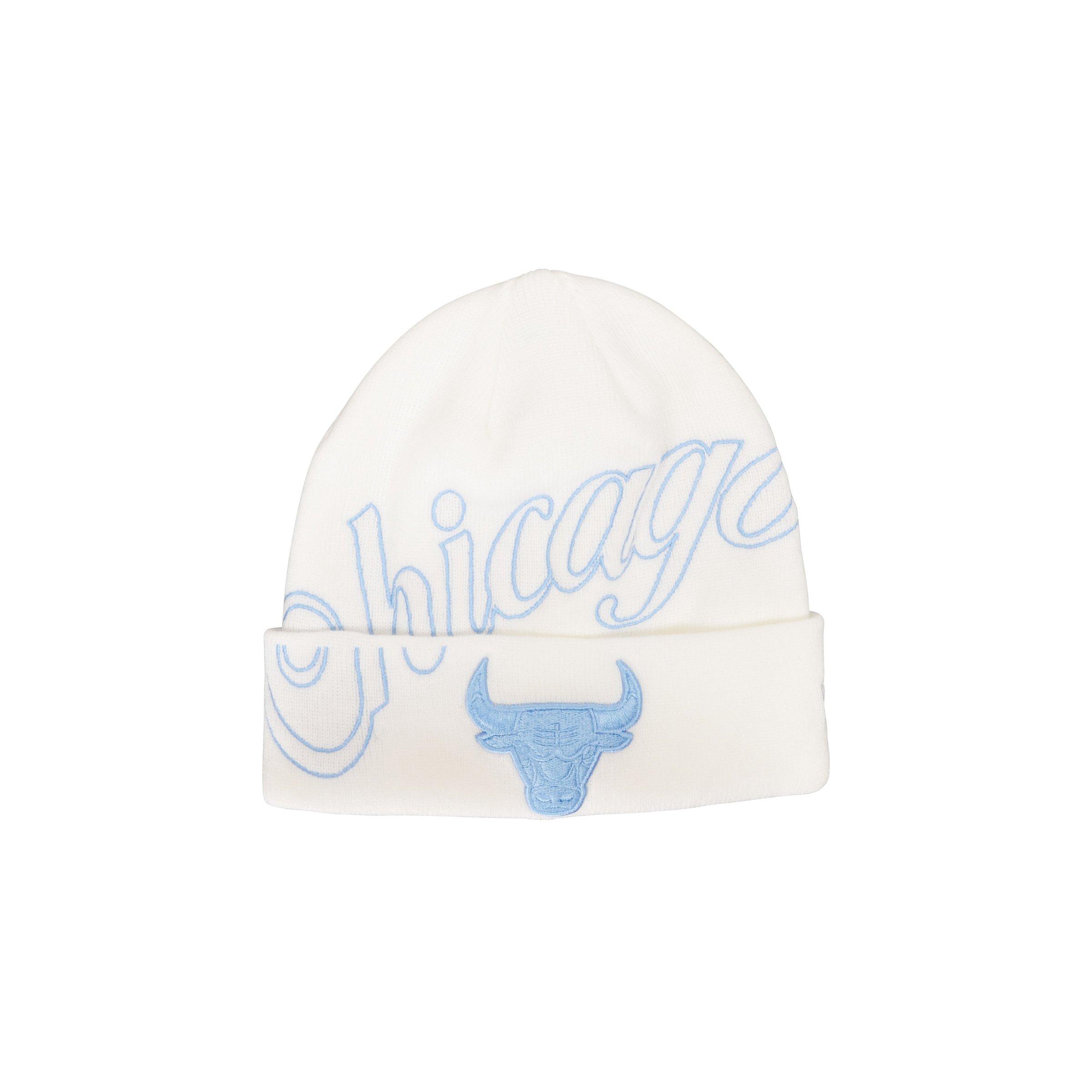 New Era Chicago Bulls Retro 11 Legend Knit Beanie-White/Blue